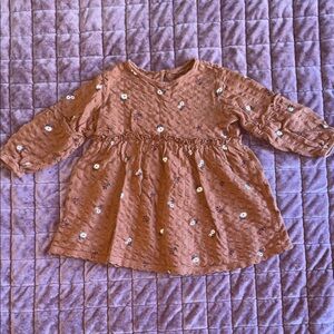 Floral Embroidered 18 Month Girls Casual Fall Dress